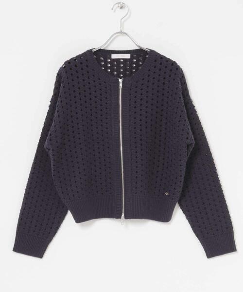 美品♡Rosso カーディガン F by ROSSO（エフバイロッソ） カーディガン ラメニットビスチェ+