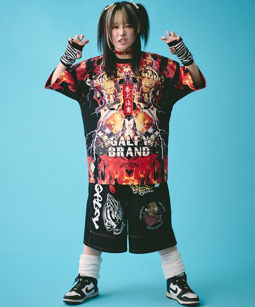 「GALFY」 半袖Tシャツ X-LARGE ブルー系その他 メンズ_画像4