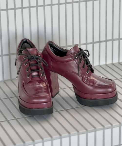 HARE（ハレ） ローファー レースアップチャンキーシューズ(HARE