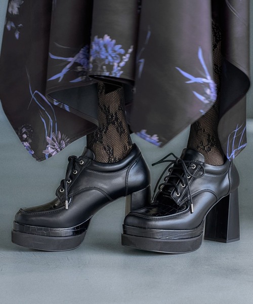 HARE（ハレ） ローファー レースアップチャンキーシューズ(HARE