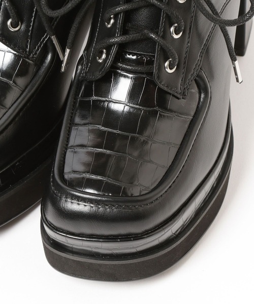 HARE（ハレ） ローファー レースアップチャンキーシューズ(HARE