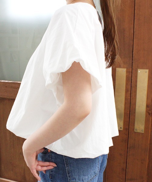 「MODE ROBE」 半袖カットソー FREE ホワイト レディース_画像5