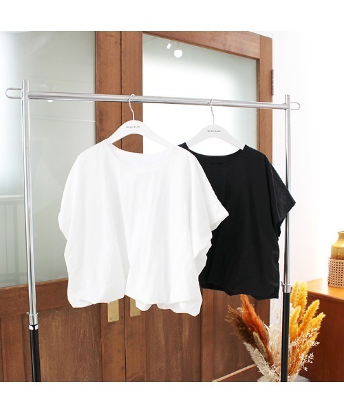 「MODE ROBE」 半袖カットソー FREE ホワイト レディース_画像6