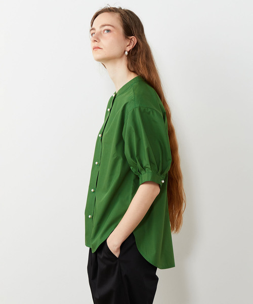 「LE SOUK HOLIDAY」 半袖シャツ L オフホワイト レディース_画像4