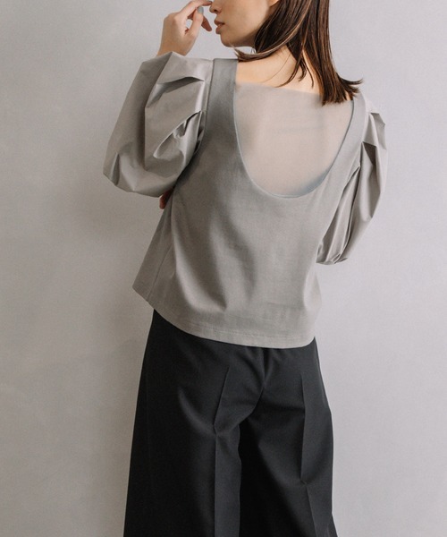 「MARECHAL TERRE」 半袖カットソー MEDIUM ベージュ レディース_画像8