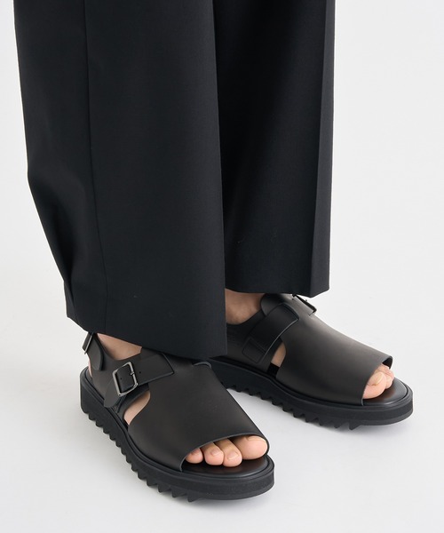 「foot the coacher」 サンダル 9 ブラック メンズ_画像2