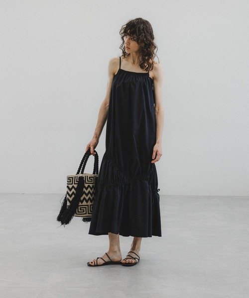 「O0u」 キャミソールワンピース FREE ブラック レディース_画像5