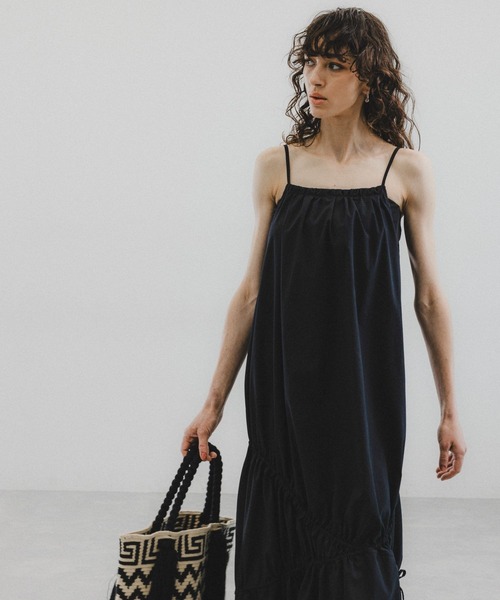 「O0u」 キャミソールワンピース FREE ブラック レディース_画像7