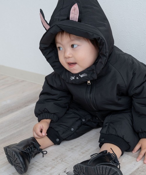 SweetMommy（スウィートマミー） ベビー服 ロンパース ねこさん 中綿