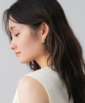 ピアス ノットデザインメタルピアス レディースの詳細画像3