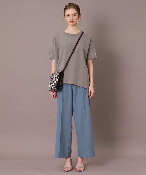 「DRESSTERIOR」 半袖Tシャツ 36 グレー レディース_画像4