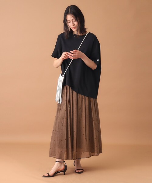 「DRESSTERIOR」 半袖Tシャツ 36 グレー レディース_画像5