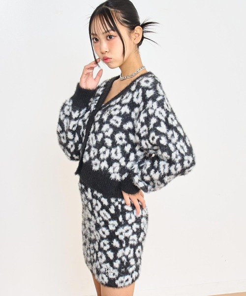 ANAP GiRL（アナップガール） ニット セーター レオパード柄 シャギー