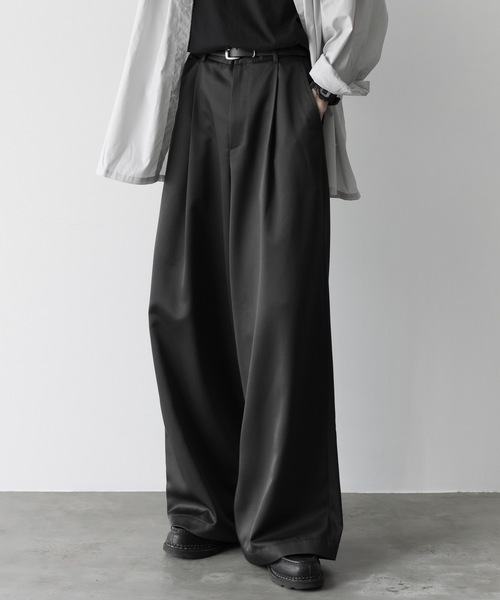 「remer」 パンツ SMALL グレイッシュベージュ メンズ_画像3