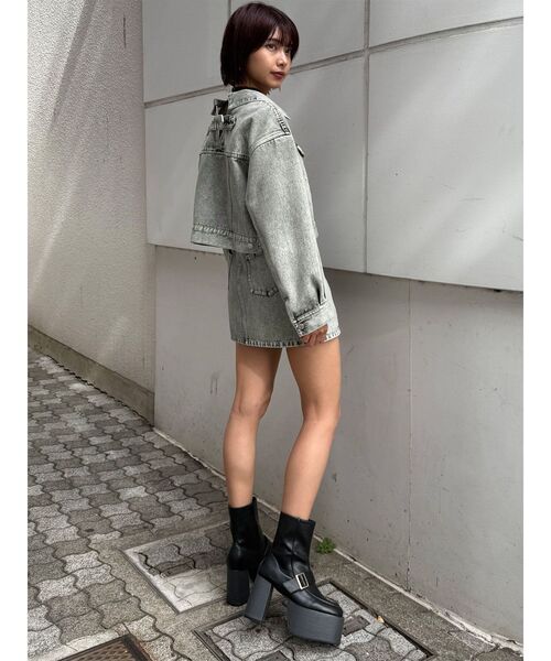 MURUA（ムルーア） ブーツ ローファーライクベルトブーツ レディース