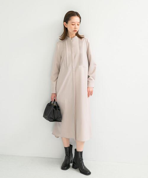 URBAN RESEARCH ROSSO WOMEN」 長袖ワンピース FREE ネイビー