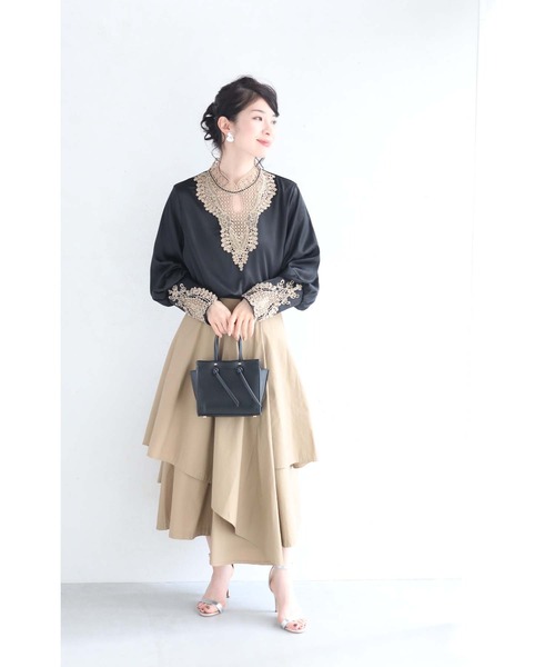 「CAWAII」 長袖ブラウス FREE ブラック レディース_画像3