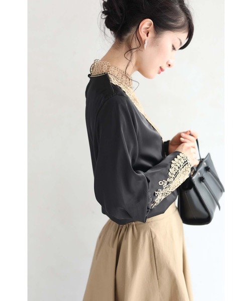 「CAWAII」 長袖ブラウス FREE ブラック レディース_画像5