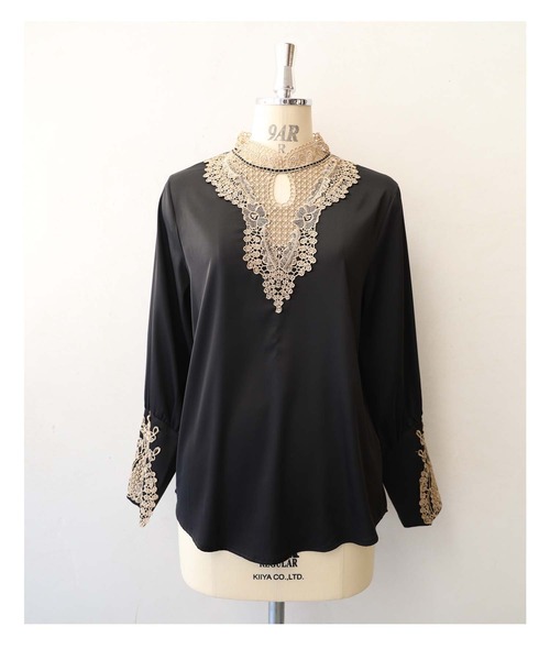 「CAWAII」 長袖ブラウス FREE ブラック レディース_画像7