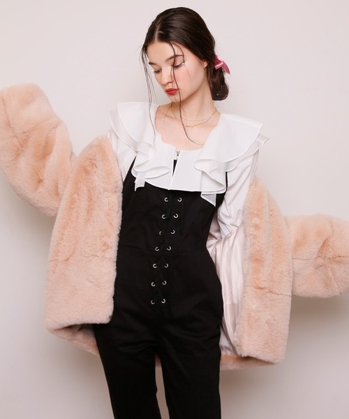 「Seemi. byNICECLAUP」 長袖ブラウス FREE ブラック レディース_画像5