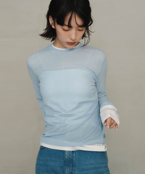 EMMEL REFINES クルーネック カットソー エメルリファインズ EMMEL REFINES（エメル リファインズ） tシャツ 「EMMEL REFINES」EM