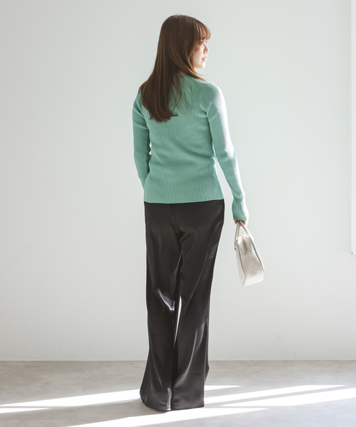 【美品】  NOBLE / ノーブル | 2023SS | ハイゲージリブシアーカーディガン | F | ブラック | レディース Noble - 【美品】 NOBLE / ノーブル | 2023SS | ハイゲージリブシアー
