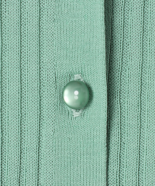 NOBLE（ノーブル） カーディガン 「追加」CO/SILK リブカーディガン