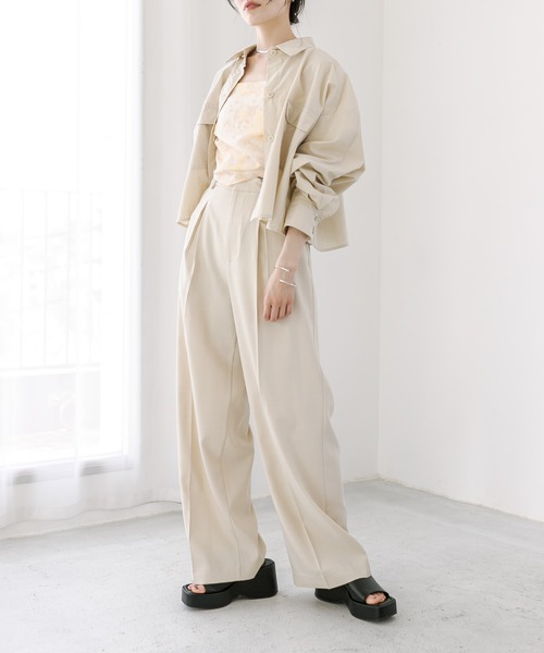 「mystic」 スラックス 0 アイボリー レディース_画像5