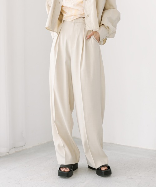 「mystic」 スラックス 0 アイボリー レディース_画像8