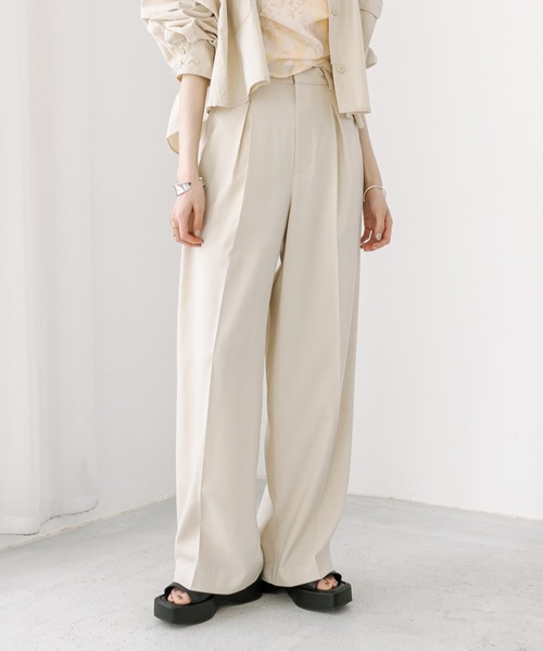 「mystic」 スラックス 0 アイボリー レディース_画像9