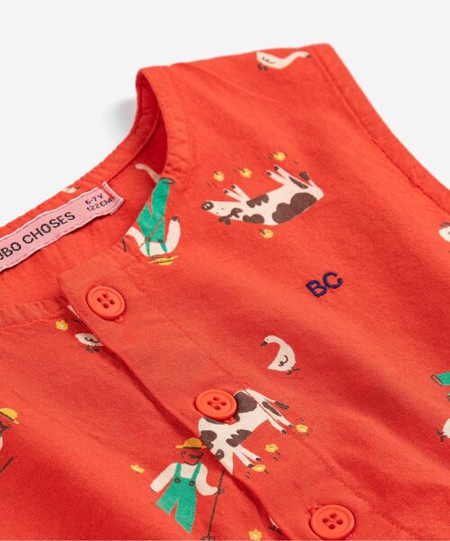 BOBO CHOSES（ボボショーズ） ワンピース 総柄Farm Adventure