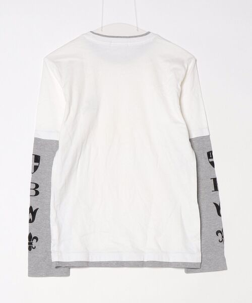 「BURBERRY BLACK LABEL」 長袖Tシャツ 2 ホワイト メンズ_画像2