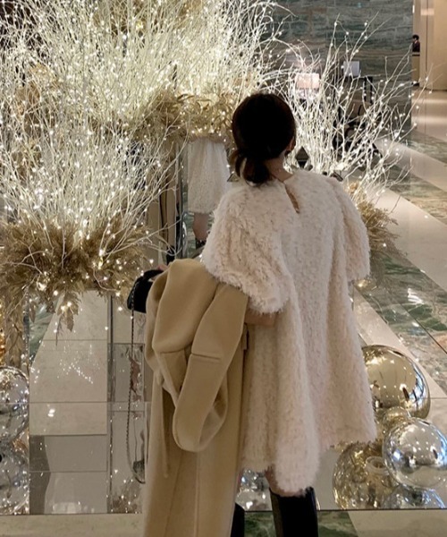 「FREE STYLISTS」 半袖ワンピース FREE ブラック レディース_画像7