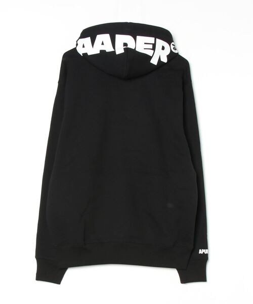 「AAPE BY A BATHING APE」 プルオーバーパーカー LARGE ブラック メンズ_画像3