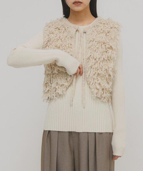 「KBF」 長袖ニット ONE グレー系その他 レディース_画像2