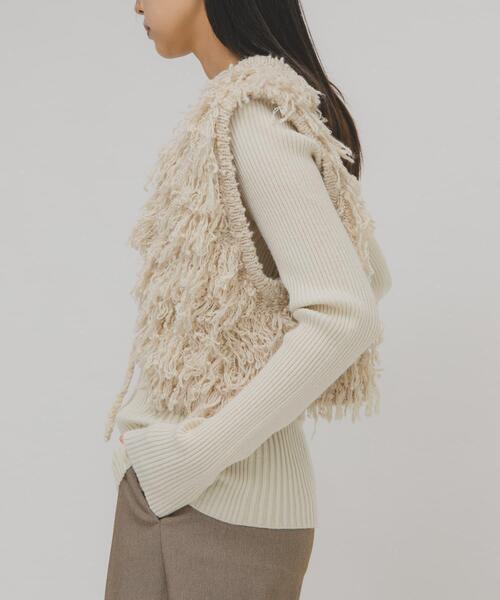「KBF」 長袖ニット ONE グレー系その他 レディース_画像4
