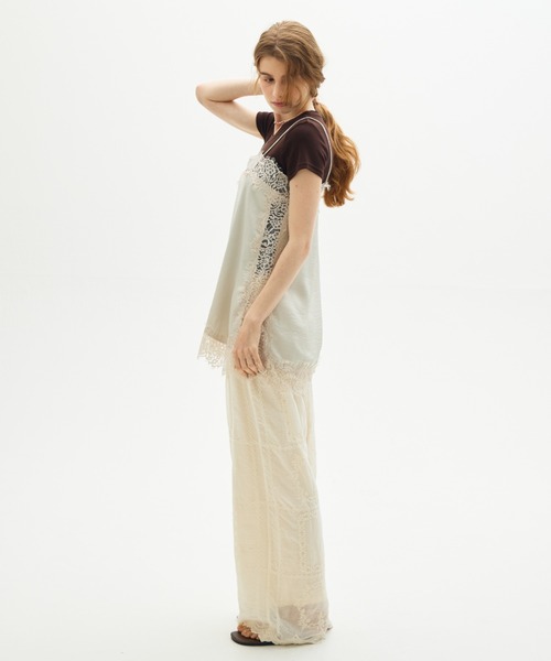 full/fill. キャミソール satin lace cami / サテンレースキャミ