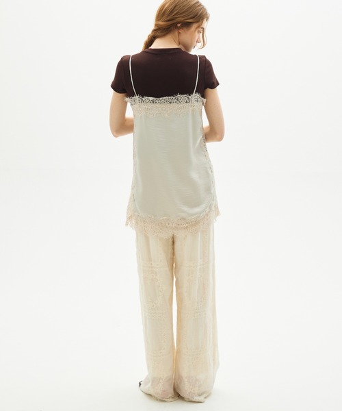 full/fill. キャミソール satin lace cami / サテンレースキャミ