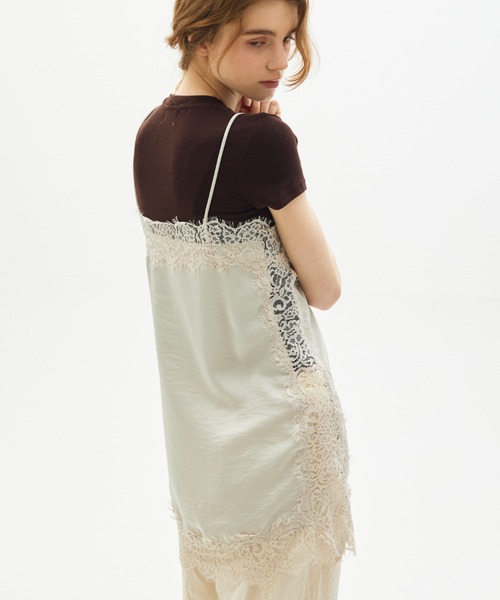 full/fill. キャミソール satin lace cami / サテンレースキャミ