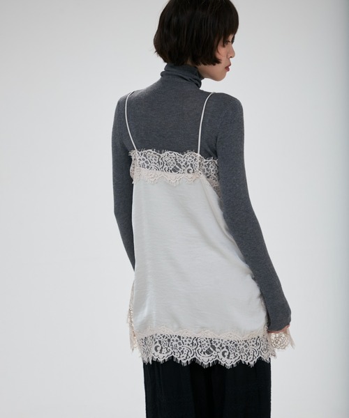 full/fill. キャミソール satin lace cami / サテンレースキャミ