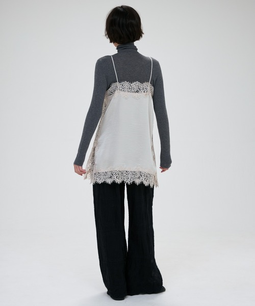 full/fill. キャミソール satin lace cami / サテンレースキャミ