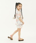 甚平 浴衣 フリル甚平 キッズ 子供 女の子の詳細画像4
