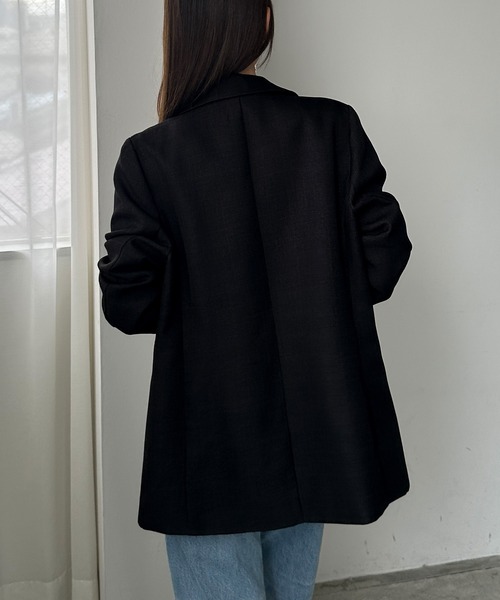 「Louere」 テーラードジャケット X-LARGE ブラック レディース_画像6