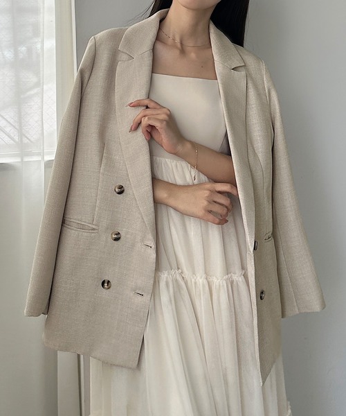 「Louere」 テーラードジャケット X-LARGE ブラック レディース_画像8