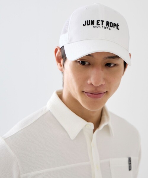 JUN&ROPE'（ジュンアンドロペ） キャップ 帽子 ロゴ入りサイドバック