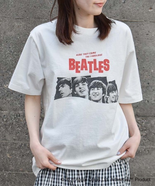 The Beatles tシャツ 半袖 THE BEATLESツアープリントTシャツ