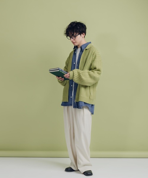 「MUHET」 長袖シャツ SMALL ダークインディゴブルー レディース_画像3