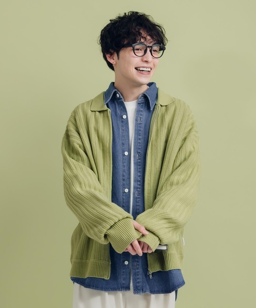 「MUHET」 長袖シャツ SMALL ダークインディゴブルー レディース_画像5