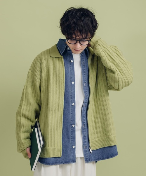 「MUHET」 長袖シャツ SMALL ダークインディゴブルー レディース_画像7