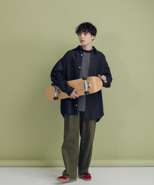 「MUHET」 長袖シャツ SMALL ダークインディゴブルー レディース_画像9